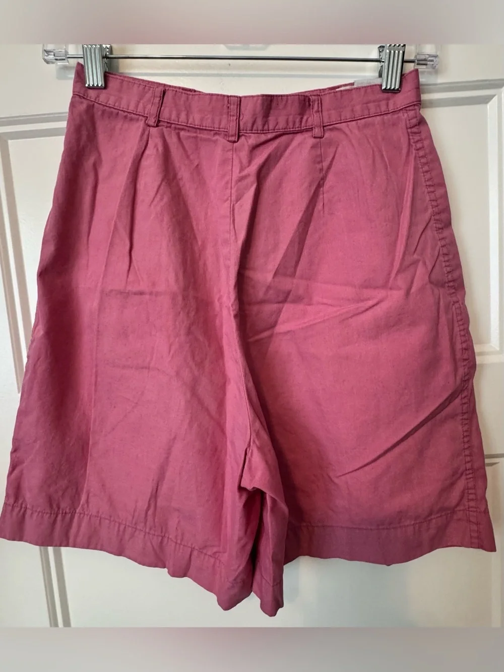 Vintage Gloria Vanderbilt Pink High Rise Culotte Shorts Womens 8 Cotton Retro